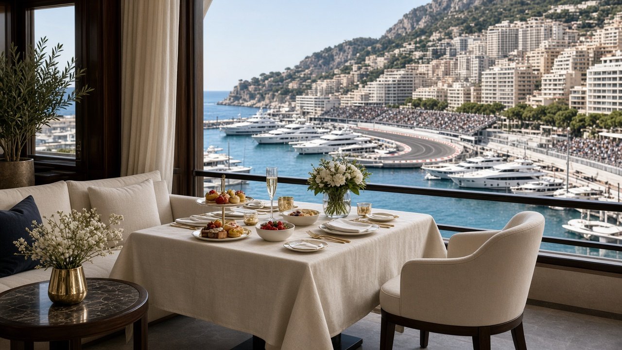 Lounge VIP vue chicane et port